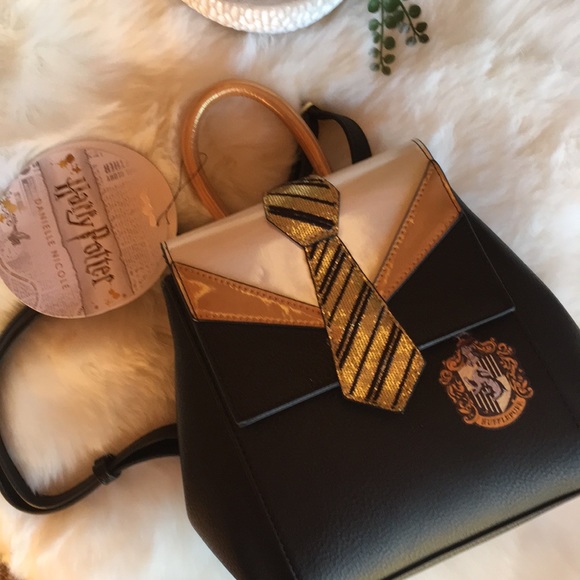 Harry Patter Mini Backpack Uniform Women Bag Purse Small Hufflepuff - Picture 2 of 3